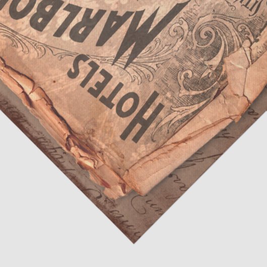 label en illustraties Shabby Chic Tissuepapier (Detail)