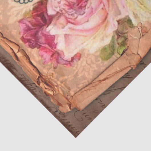 label en illustraties Shabby Chic Tissuepapier (Detail)