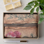  label en illustraties Shabby Chic Tissuepapier (Geschenk)