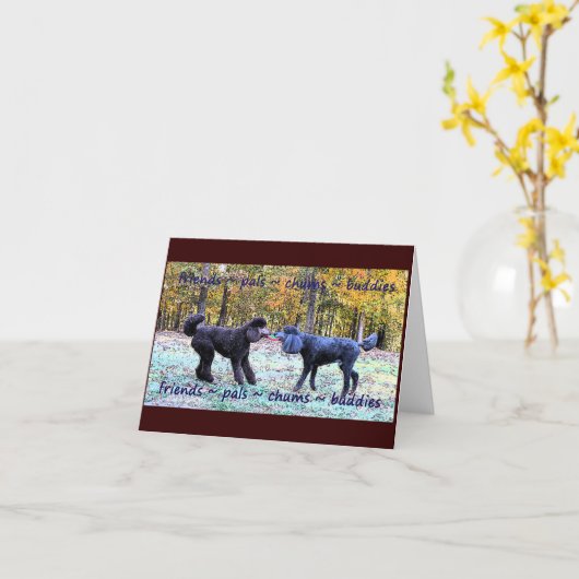 Label en Lans Notecard Kaart (Gele Bloem)