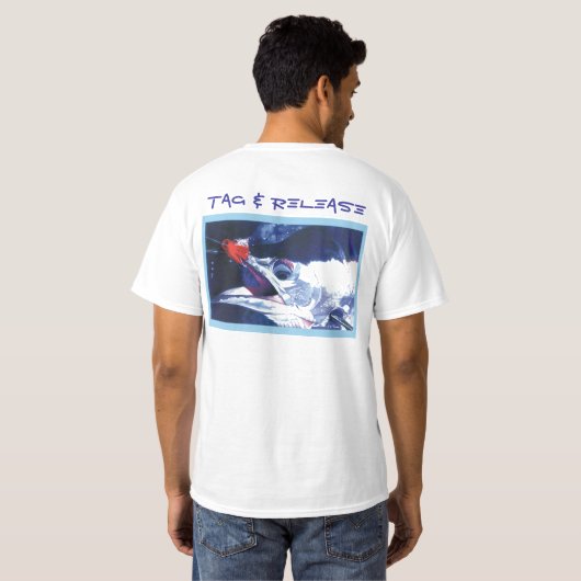 Label en vrijgave t-shirt (Achterkant volledig)