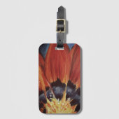 Label Floral Leaf Art Luggae Bagagelabel (Voorkant (verticaal))