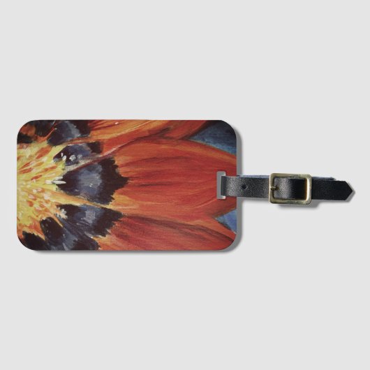 Label Floral Leaf Art Luggae Bagagelabel (Voorkant (horizontaal))