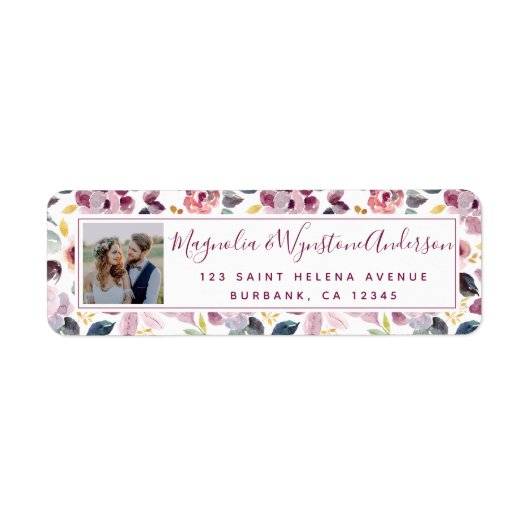  label Floral Photo Return (Voorkant)