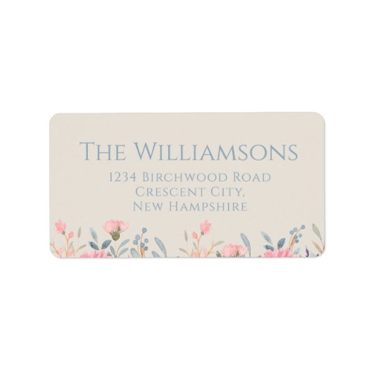  label Floral Wildflower Return (Voorkant)