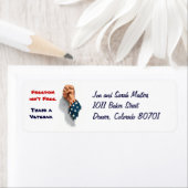 Label "Freedom and Veteran Patriotic Return" (Insitu)