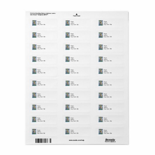 Label Gele Finch Return (Full Sheet)