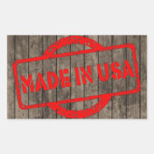 label gemaakt in de Verenigde Staten (Voorkant)