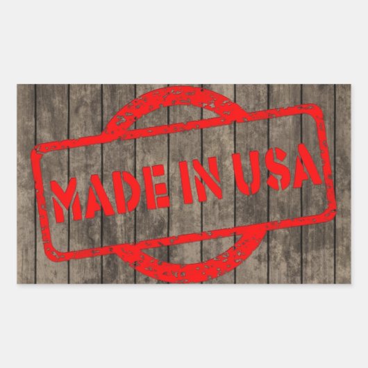 label gemaakt in de Verenigde Staten (Voorkant)