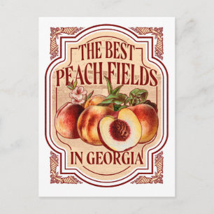  label Georgia Peachs Briefkaart