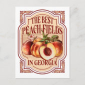  label Georgia Peachs Briefkaart (Voorkant)
