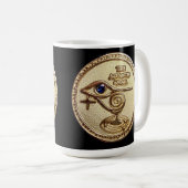 LABEL Gold Logo - Klassieke zwarte Mok (Voorkant rechts)