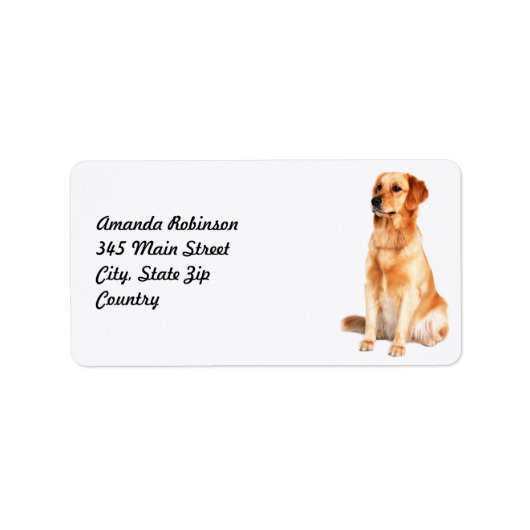 Label Golden Retriever (Voorkant)