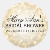 Label gouden glitter-lights (Voorkant)