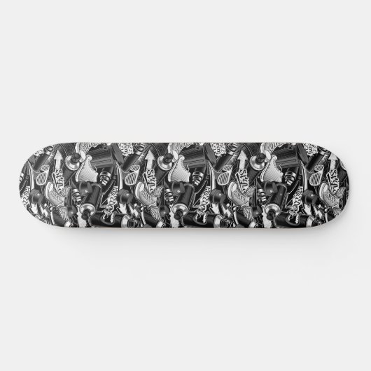 Label Grafitti Patterned Skateboard (Horizontaal)