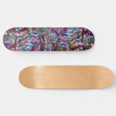Label Grafitti Patterned Skateboard (Horizontaal)