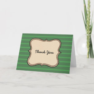 label groene streep dank u kaart