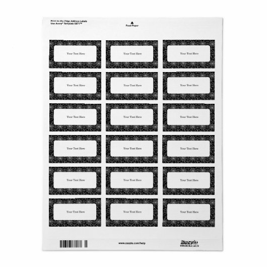 Label Halloween-adres (Full Sheet)