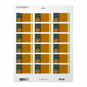 Label Halloween-adres (Full Sheet)