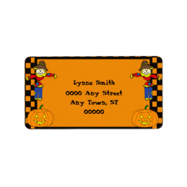 Label Halloween-retouradres