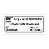 label Handadres Rubberstempel (Afrduk)