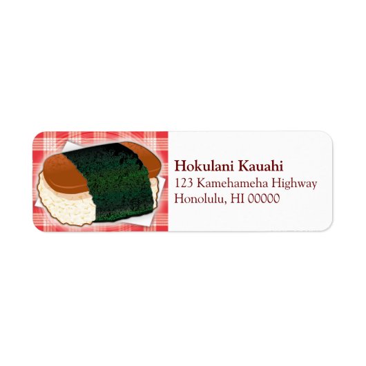 Label Hawaiian Musubi (Voorkant)