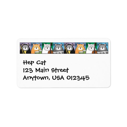 Label Hep Cat-adres (Voorkant)