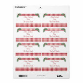 Label Holly en Gingham (Full Sheet)