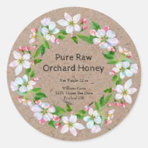 Label Honey Jar Kraft   Honing van Orchard