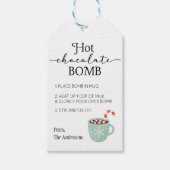 Label Hot Chocolate Bomb Instructies Cadeaulabel (Voorkant)