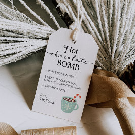Label Hot Chocolate Bomb Instructies Cadeaulabel