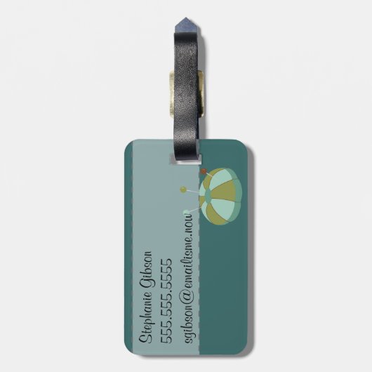 Label ID  naaigmachine Bagagelabel (Achterkant verticaal)