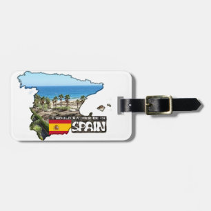 [Label] Ik zou liever in Spanje zijn Bagagelabel
