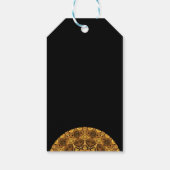 Label in Bright Gold Diwali Indian Pattern Cadeaulabel (Achterkant)
