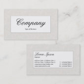 Label in het midden - Canvas-look (Voorkant / Achterkant)