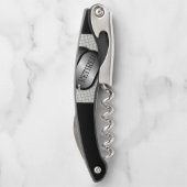 Label in ruste hond kurkentrekker (Achterkant)