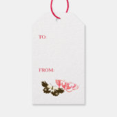 Label JAPANESE BUTTERFLIES IN PINK Cadeaulabel (Achterkant)