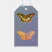 Label JAPANESE BUTTERFLIES MET TWILICHTBLAUW Cadeaulabel (Voorkant)