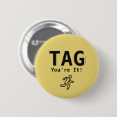 LABEL (je bent het) - een MisterP Button (Voorkant /achterkant)