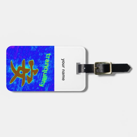 label kalmeringssymbool bagagelabel (Voorkant horizontaal)