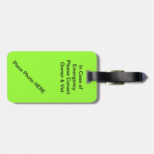 Label Kennel/Crate-ID Bagagelabel (Achterkant horizontaal)