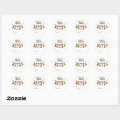 Label/ Kerst Favor Stickers (Vel)