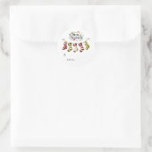 Label/ Kerst Favor Stickers (Tas)