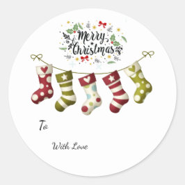 Label/ Kerst Favor Stickers