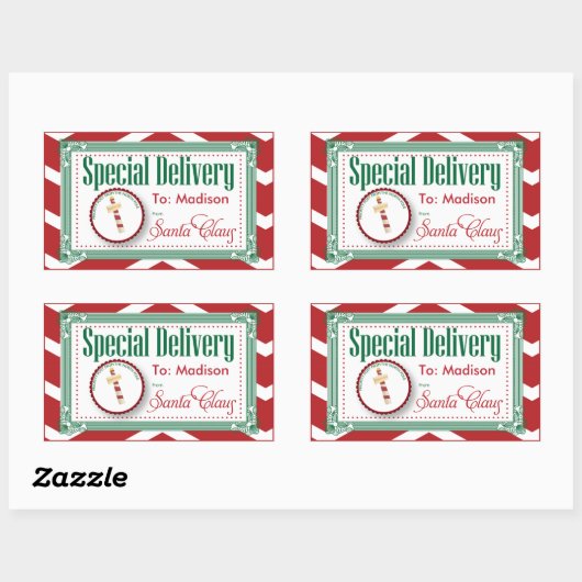 Label Kerst sticker speciale levering (Vel)