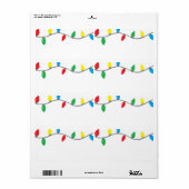 Label "Kerstverlichting" (Full Sheet)