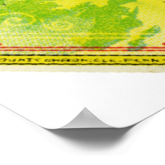 Label Keuka-concord-druiven Poster (Hoek)