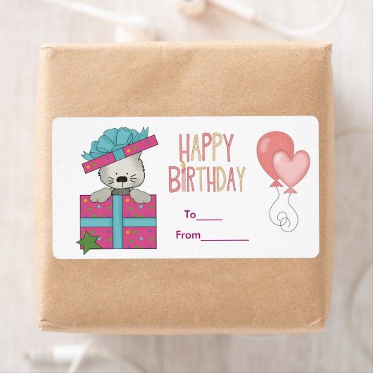 Label Kids Verjaardagslabels Stickers Groot formaa (Insitu)