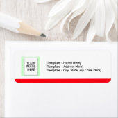 Label Kies Kleur Rood Lijn Uw Afbeelding Sjabloon (Insitu)