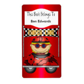 Label Kinder Boekenetiketten Stickers Auto (Voorkant)